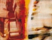 Multi panel artwork of blurry shots of a community