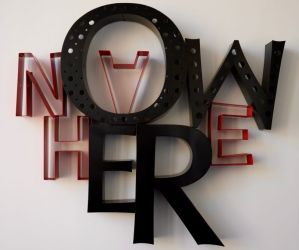 A new Hero lettering artwork made from aluminium