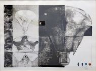 sketh of varous eyes on left hand side then large sketches of bike seat