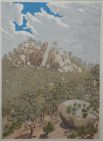 coloured sketch of part of Molonglo Gorge