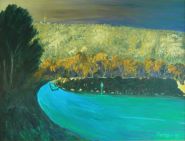 painting of road to black mountain