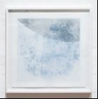 5 framed square prints with light abstract minimalist shapes