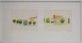 Watercolour artwork of homes in Ainslie and Braddon